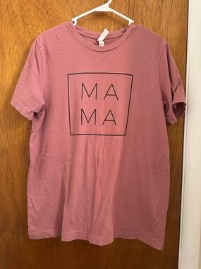 Bella Canvas Mauve Pink MAMA Short-Sleeve Tee